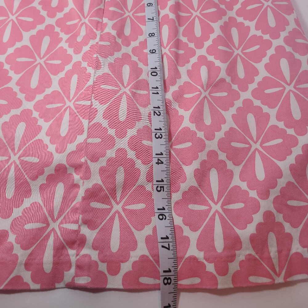 HBA Pink & White Geometric Print Skirt with Built-In Shorts – Size 10 - Picture 10 of 10